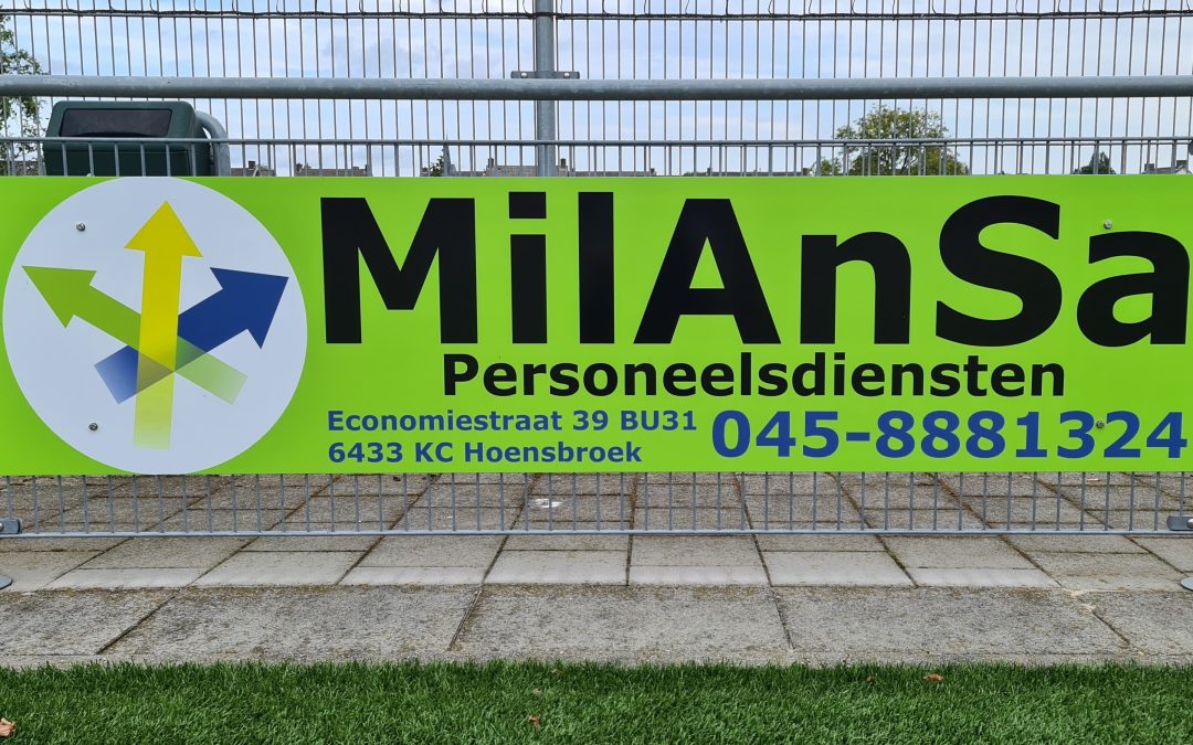 MilAnSa Personeelsdiensten nieuwe bordsponsor bij VV Schimmert.