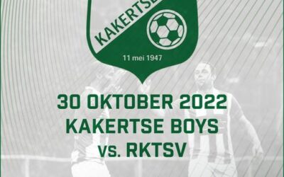 Balsponsor bij de wedstrijd Kakertse Boys – Rktsv